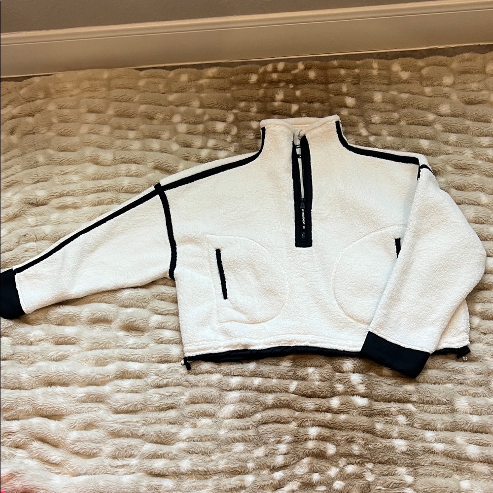 FP Movement by Free People White and Black Sweatshirt